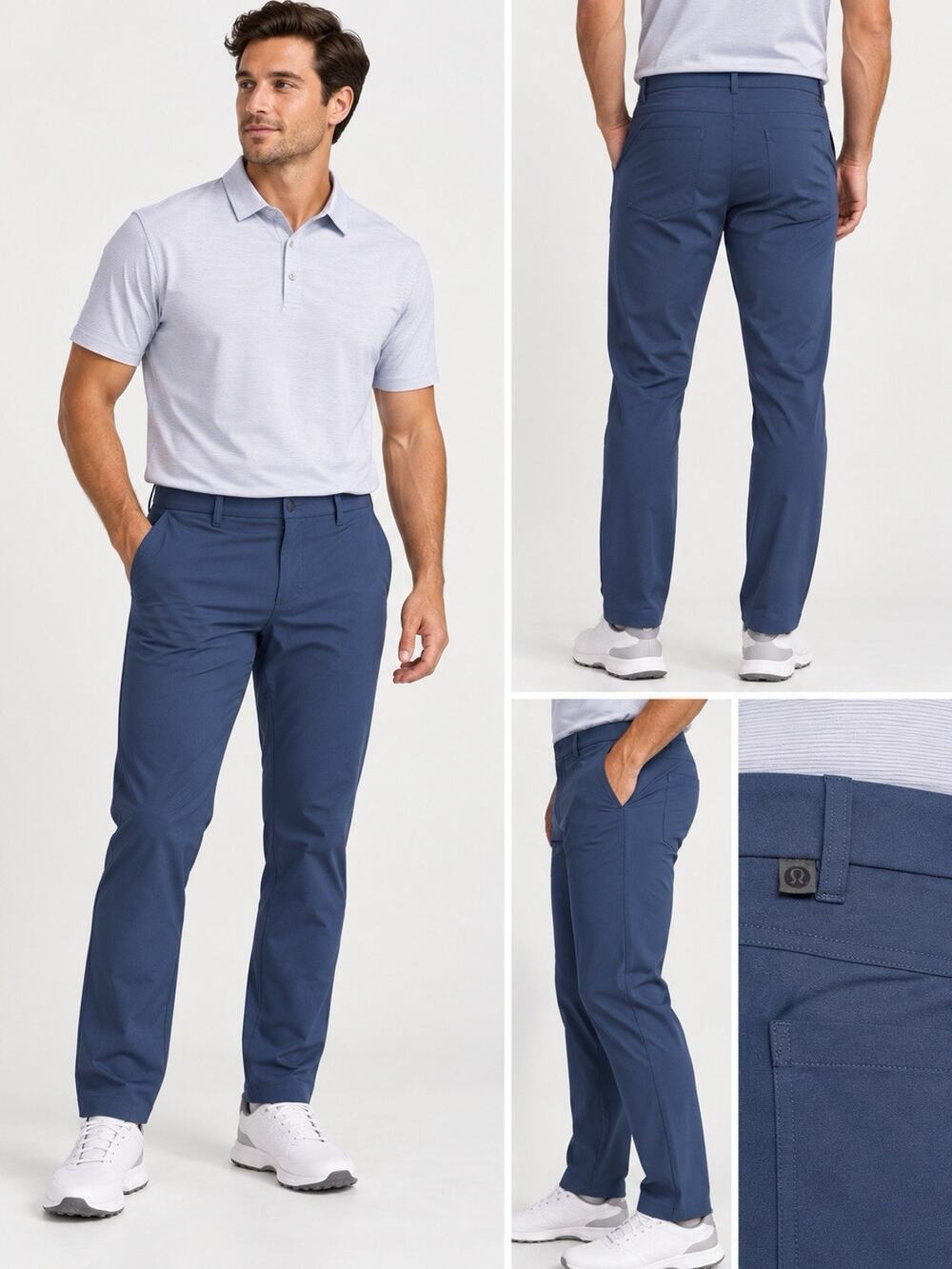 Lululemon ABC Slim-Fit Pant Warpstreme Navy Blue Men’s Performance Pants